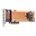 QNAP – Quad M.2 Pcie Ssd Expansion Card; Supports Up To Four M.2 2280 Formfactor M.2 Pcie (gen3 X4) Ssds; Pcie Gen3 X8 Host Interface; (QM2-4P-384)