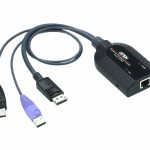 Aten Kvm Cable Adapter With Rj45 To Displayport (w/ Audio Signal) & Usb To Suit Km And Kn Series (KA7189-AX)