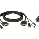 Aten 1.8m Usb Dvi-d Dual Link Secure Kvm Cable Kit (2L-7D02UDX2)