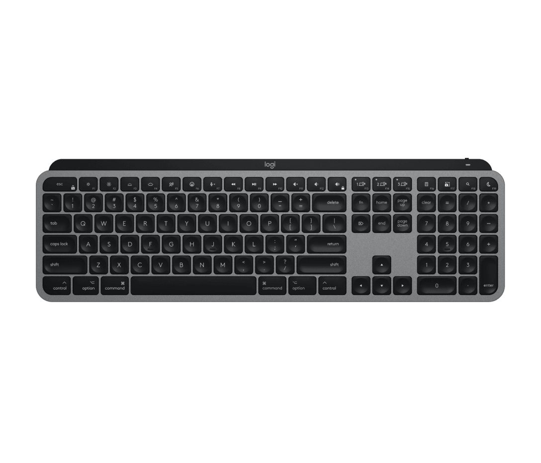 LOGITECH MX KEYS S FOR MAC, WIRELESS KEYBOARD,ILLUMINATED, LOGI BOLT,BT,SPACE GREY, 1Y WTY