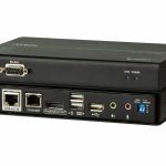 Aten 4k Displayport Hdbaset 2.0 Kvm Extender With Rs232, Ethernet Extension, Long Reach Mode Extends Up To 1920 X 1080 @ 150m, Can Mix Ce920 T/r With (CE920-ATA-U)