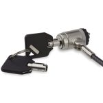 Cable Lock - Keyed - Push-to-Lock Button
