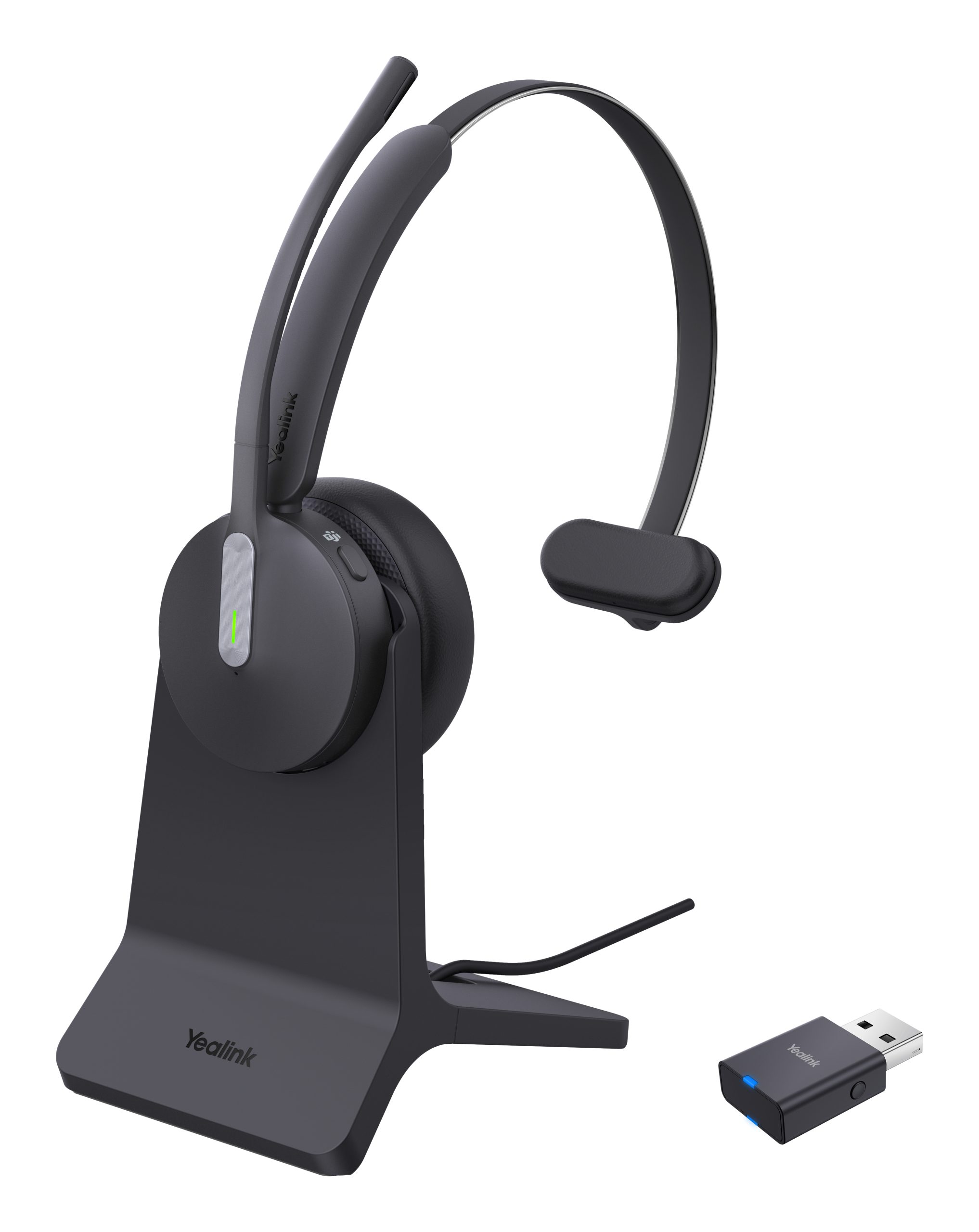 YEALINK BLUETOOTH DECT (WH64) MS MONO HYBRID HEADSET, WDD60,DECT DONGLE, CHARGING STAND