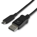StarTech.com CDP2DP141MB – Video Cable Adapter, USB-C to DisplayPort, 1 Pack
