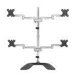 StarTech.com ARMQUADSS – Monitor Mount, Quad Arm, Adjustable Height
