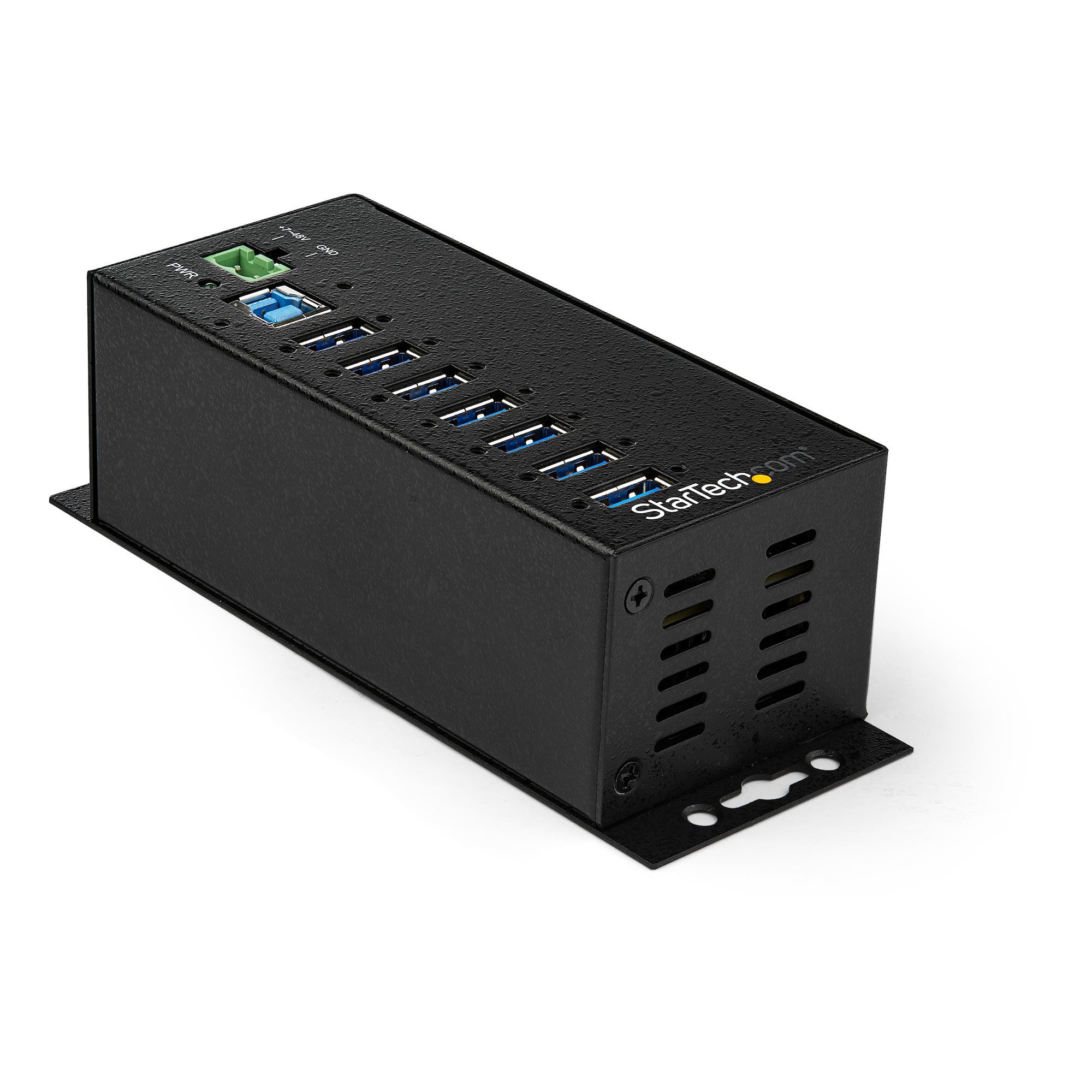 USB 3.0 Hub - 7pt Indst. w/ Pwr Adtpr