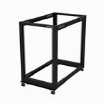 StarTech.com 4POSTRACK18U – 18U 4-Post Rack Cabinet, Black
