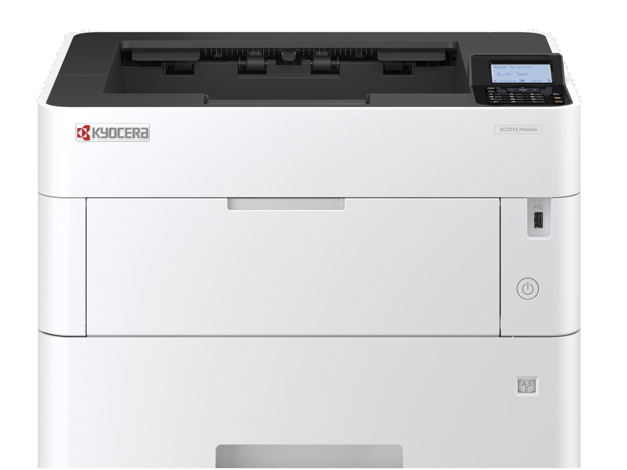 KYOCERA ECOSYS SFP P4140DN A3 MONO LASER PRINTER (40PPM), 2YR ONSITE