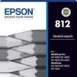 Epson 812 Standard Durabrite Ultra Black Ink – Wf-3820,wf-3825,wf-4830,wf-4835,wf-7830,wf-7840 (C13T05D192)
