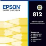Epson 812 Standard Durabrite Ultra Yellow Ink – Wf-3820,wf-3825,wf-4830,wf-4835,wf-7830,wf-7840 (C13T05D492)