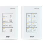 Aten 8 Button Control Pad With 1 Gang Us Wall Plate, 2 Rs232, 2 Relay, 1 Digital I/o And Ethernet Connection Support, 14 Button Layouts Available (VK0100-AT)