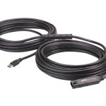 Aten Usb 3.2 Gen 1 15m Extender Cable With Ac Adapter, Support 5 Gbps Data-rate, Daisy-chain Up To 30m, Unique Locker Head Design (UE3315A-AT-U)