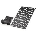 Universal TV mount caddy for media devic