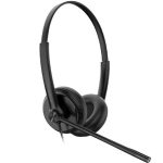 YEALINK YHS34 STEREO WIDEBAND HEADSET, LEATHER CUSHIONS - FOR YEALINK IP PHONES