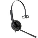 YEALINK YHS34 MONO WIDEBAND HEADSET, LEATHER CUSHIONS - FOR YEALINK IP PHONES