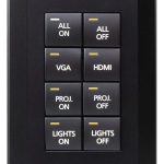 Aten 8 Button Control Pad In Black Color With 1 Gang Us Wall Plate, 2 Rs232, 2 Relay, 1 Digital I/o And Ethernet Connection Support, 14 Button Layouts (VK01001-AT)