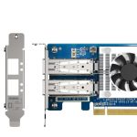 QNAP Dual Port Qsfp28 25gbe N Etwork Card, Low-profile (pcie Gen4 X8) (QXG-25G2SF-CX6)