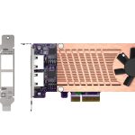 QNAP Qm2 Series , 2 X Pcie 2280 M.2 Ssd Slots, Pcie Gen3 X 4 , 2 X Intel I225lm 2.5gbe Nbase-t Port (QM2-2P2G2T)