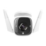 TP-Link TC65 Outdoor Security Wi-Fi Camera Ultra HD Video 3MP Definition, Wired/Wireless, Night Vision, Alarm, Two-Way Audio Microphone, Voice Control