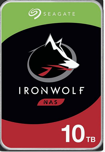 SEAGATE IRONWOLF NAS INTERNAL 3.5" SATA DRIVE, 10TB, 6GB/S, 7200RPMB