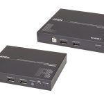 Aten Ce924 Usb Displayport Dual View Hdbaset™ 2.0 Kvm Extender (4k@100m- Single View), Edid Buffer, Hdcp Compatible, Built-in 8kv/15kv Esd Protection (CE924-AT-U)