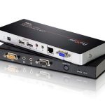 Aten Kvm Extender Kit Vga/audio Cat 5 Extender With Deskew, 1920×1200@60hz 150m, 1280×1024@60hz 300m (CE770-AT-U)