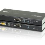 Aten Kvm Extender Kit Vga/audio Cat 5 Extender W/ Local Access, 1920×1200@60hz 30m, 1600×1200@60hz 150m, 1280×1024@60hz 200m (CE750A-AT-U)