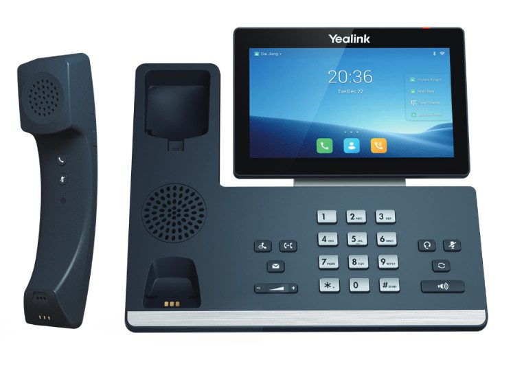 YEALINK (SIP-T58W) IP PHONE WITHWIRELESS HANDSET, 7" TOUCHSCREEN, BT, WIFI, aOS 9.0