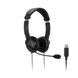 Kensington K33065WW – Headset, Wired, Noise-Cancelling, Black