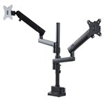 StarTech.com ARMDUALPIVOT – Dual Pivot Monitor Mount, Adjustable Arm