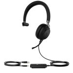 YEALINK WIRED (UH38) MS MONO HEADSET,NOISE CANCELLING MIC,LEATHER,BLUETOOTH & USB-A