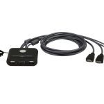 Aten 2-port Usb Full Hd Hdmi Cable Kvm Switch (CS22HF-AT)
