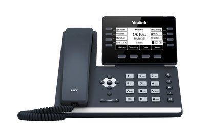 YEALINK (SIP-T53W) 12 LINE IP PHONE WITH HANDSET,BLUETOOTH AND WIFI,3.7" LCD SCREEN