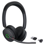 YEALINK WIRELESS (BH74) UC STEREO BLUETOOTH ANC HEADSET, BT51 DNGLE, BLACK, C TO A ADAPTER
