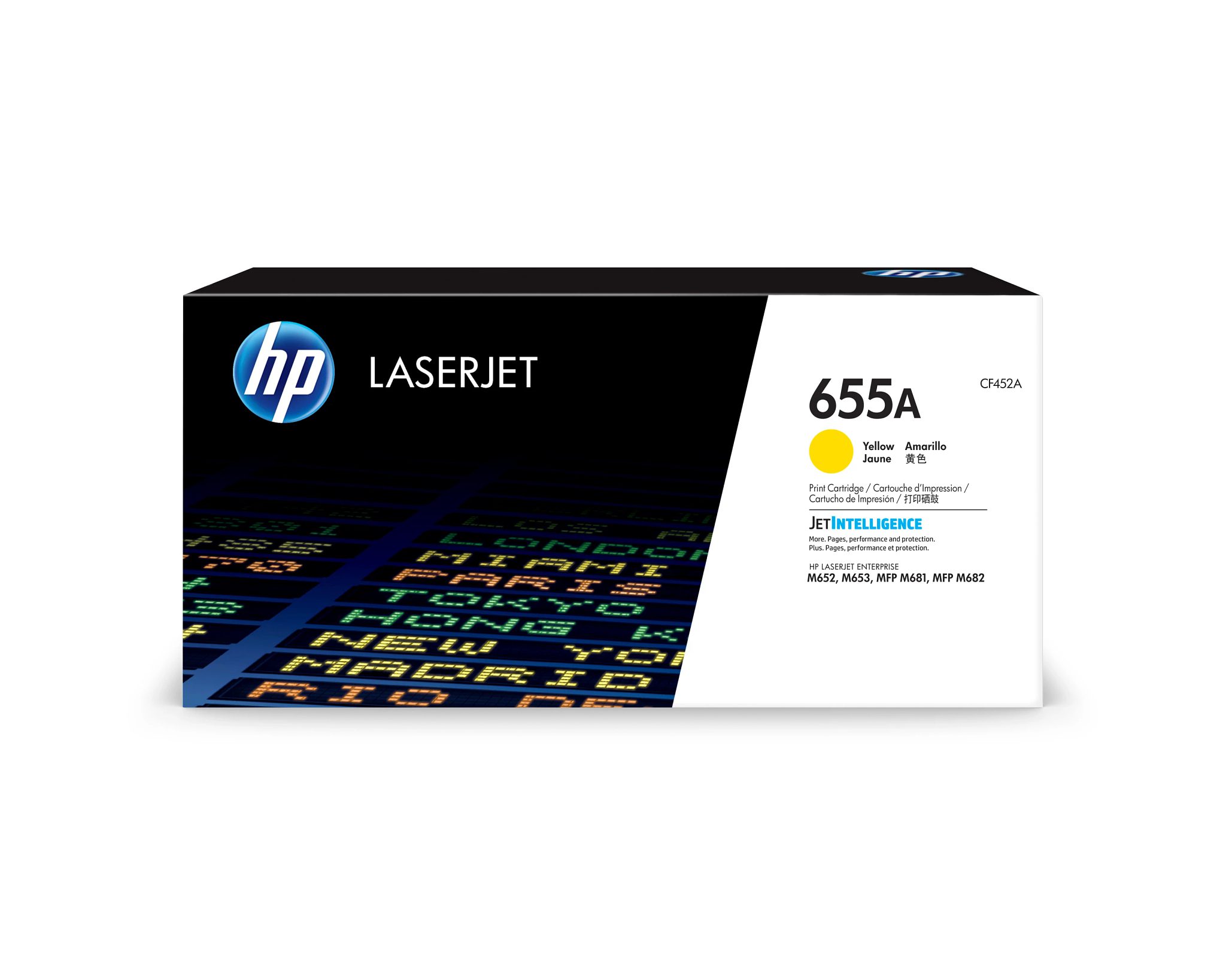 655A Yellow LaserJet Toner Cartridge