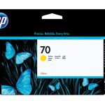 HP 70 130-ML YELLOW INK CARTRIDGE - Z2100/3100/Z5400/Z5200/Z3200