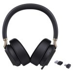 YEALINK WIRELESS (BH76 PLUS) MS ANC STEREO HEADSET, BLACK, USB-C NATIVE, C TO A DONGLE