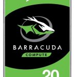 Seagate 20TB 3.5' Barracuda, SATA 6Gb/s, CMR, 7200RPM, 512MB Cache, 512e, HDD, 2 Years Warranty