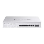 TP-LINK OMADA PRO 8-PORT GIGABIT SMART SWITCH, POE+(8), SFP(2), 150W, 5YR