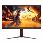 AOC 27' 4K Gaming Monitor – 160Hz 4K, 0.5ms MPRT, Fast IPS, 1.07B colors, HDR, Delta E<2, HDMI 2.1 & DP 1.4, tilt/swivel/height adjustable (LS)
