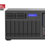 QNAP 12-bay Turbonas(8 X 3.5″ Hdd + 4 X 2.5″ Ssd),sata 6g,intel Xeon W-1250 6 Cores/12 Threads 3.3 Ghz(boost Up To 4.7 Ghz),16gb Ddr4, 3 Yr (TVS-H1288X-W1250-16G)