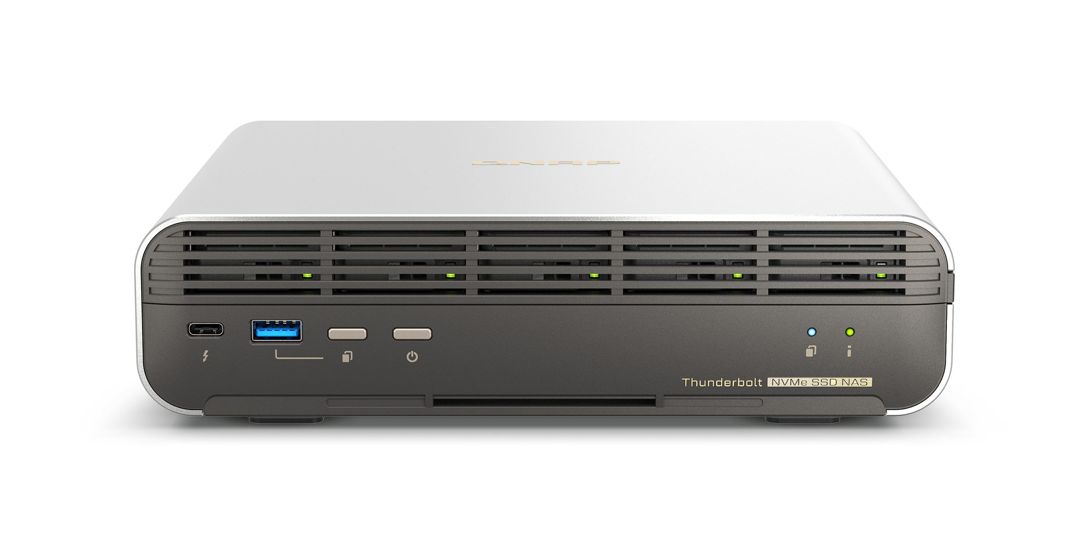 QNAP 5 BAY NAS M.2 (0/5), I3 8-CORE 4.5GHz, 12GB, 10GbE (1), 2.5GbE (1), TB, TWR, 3YR