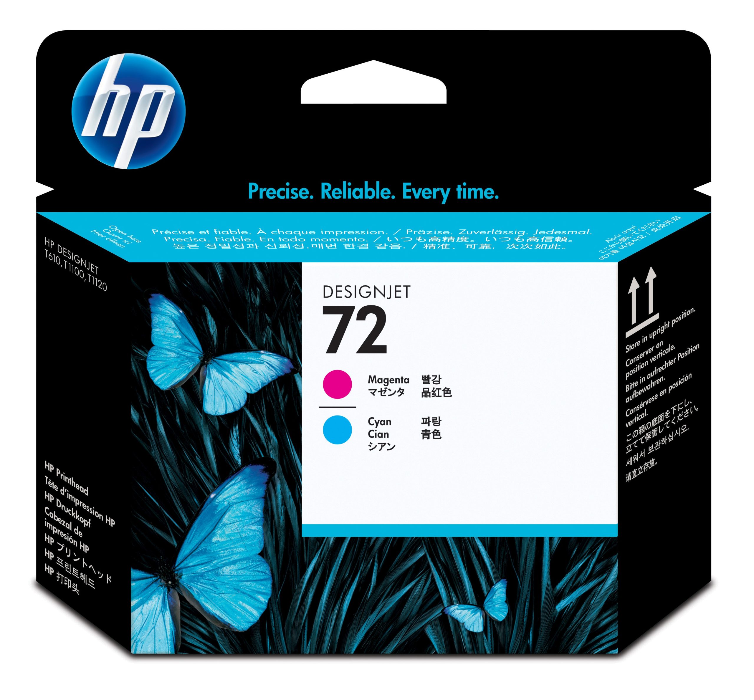 HP 72 MAGENTA AND CYAN PRINTHEAD - 790/1300/2300/1200