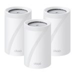 TP-Link Be11000 Whole Home Mesh Wifi 7 System, 688 Mbps At 2.4 Ghz + 4320 Mbps At 5 Ghz + 5760 Mbps At 6 Ghz (DECO BE65 PRO(3-PACK))
