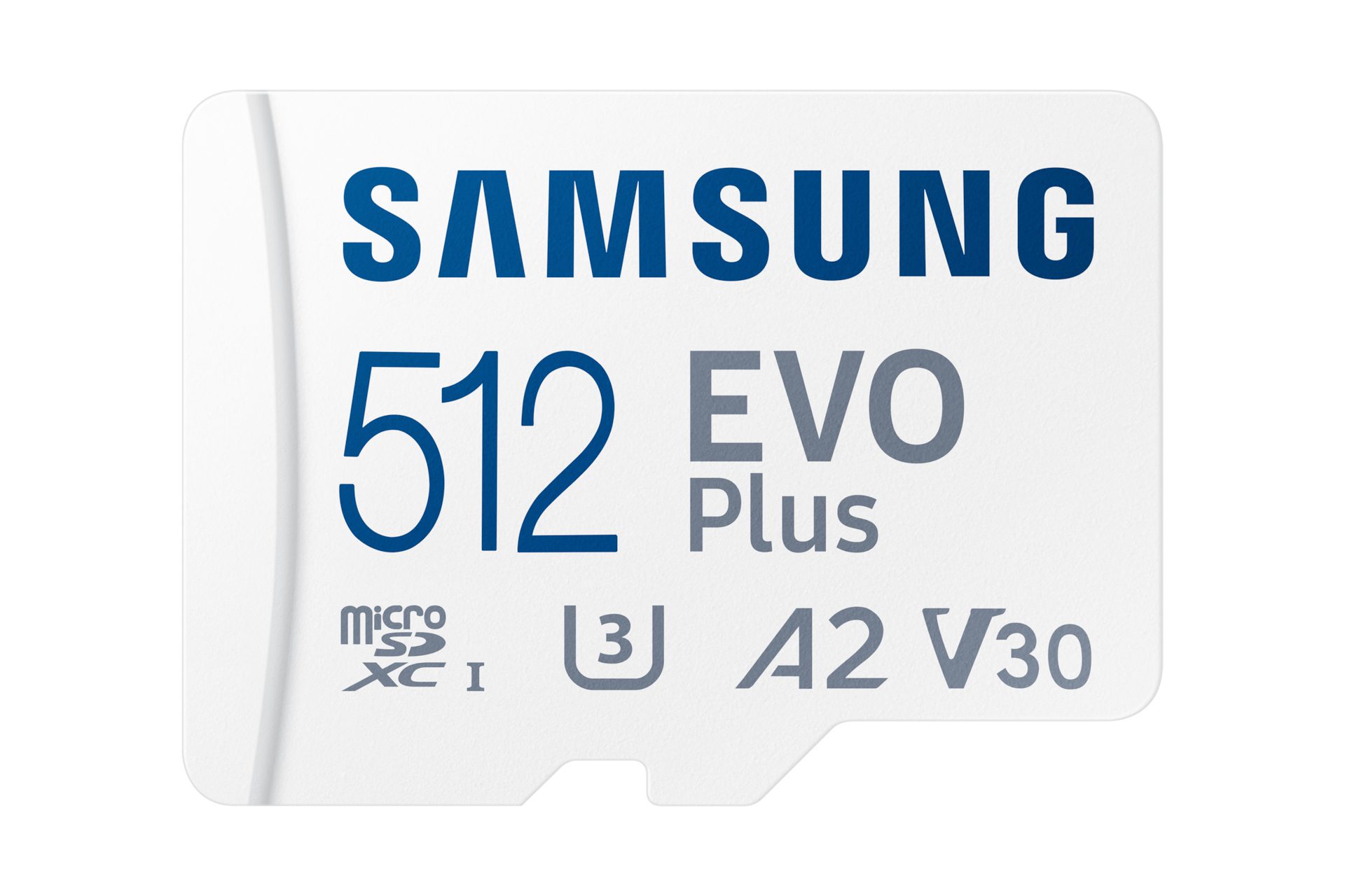 SAMSUNG (EVO PLUS) 512GB MICRO SD CARD w/ADAPTER, CL10, UP TO 160R MB/s, 10YR WTY