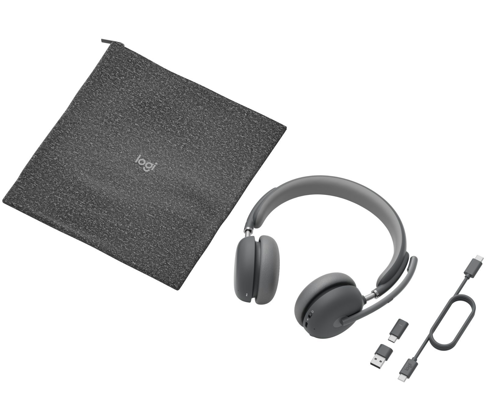LOGITECH ZONE WIRELESS 2 (UC) STEREO HEADSET,BT,ACTIVE NOISE ANC,USB-C W/USB-A,40HR BATT,2