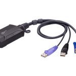 Aten Usb Vga Kvm Over Ip Mini, Vga Input Resolutions Up To 1920 × 1200 @ 60 Hz With 24-bit Color Depth, Hook Design, Bios Level Access (CN800-AT)