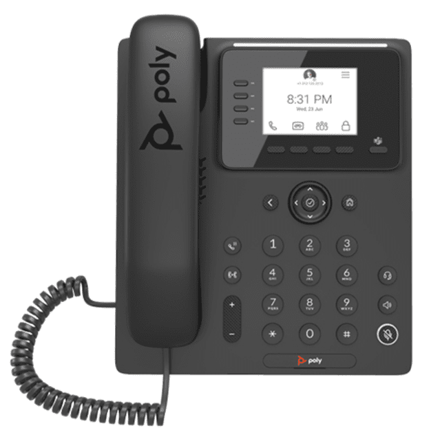 Polycom CCX 350 Business MediaPOE Phone, Microsoft Teams