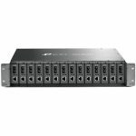 TP-Link 19′ 2u Rackmount Chassis For 14-slot Media Converters, Redundant Power Supply, Hot-swappable, Mounted,two Cooling Fans (MC1400)