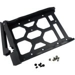 QNAP Hdd Tray For 3.5″ And 2.5″ Drives Without Key Lock, Black, Plastic With 6 X Screws For 2.5″ Hdd & 8 X Screws For 3.5″ Hdd (TRAY-35-NK-BLK02)